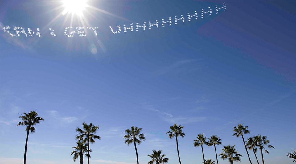 McDonald's Sky Typing Activation at the Super Bowl